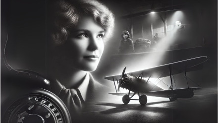 Amelia Earhart: Volare oltre i Confini con Resilienza Stoica