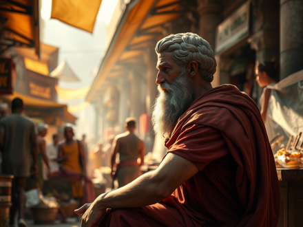 Marco Aurelio e la Solitudine Urbana: Trovare il Centro anche tra Mille Distrazioni